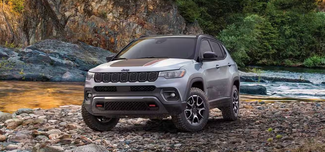 2026 Jeep Compass front three-quarter view