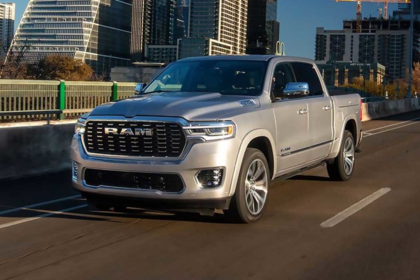 2026 Ram 1500 pickup truck on an Alberta highway