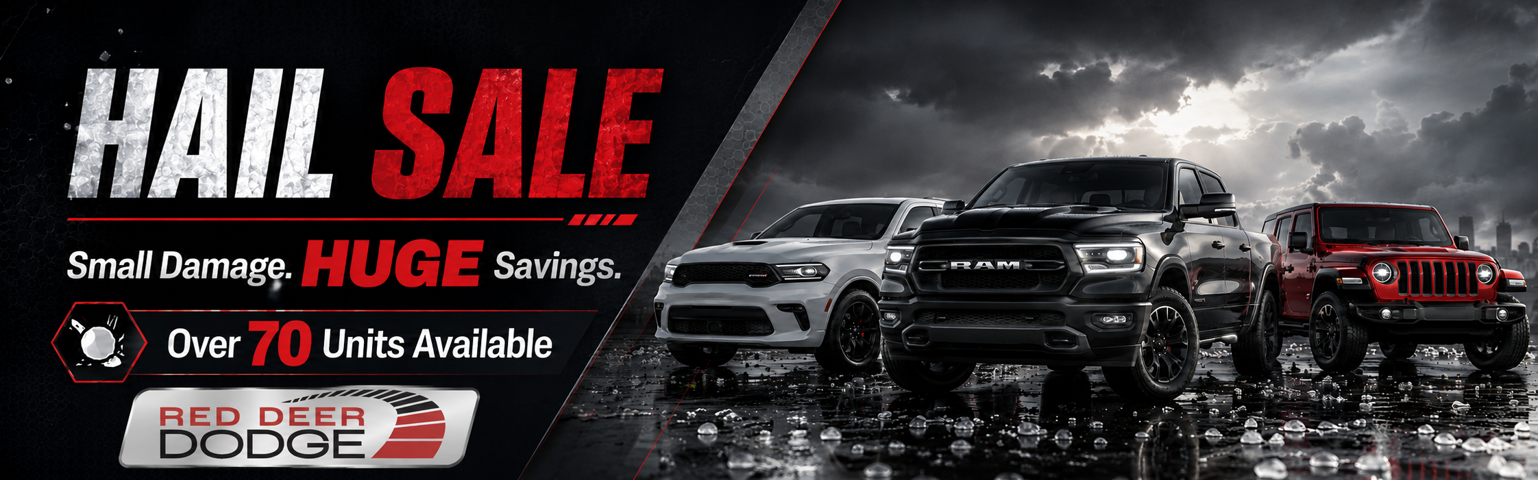 Hail Sale Banner