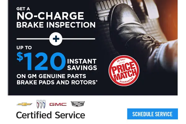 No Charge Inspection & Save on Brakes!