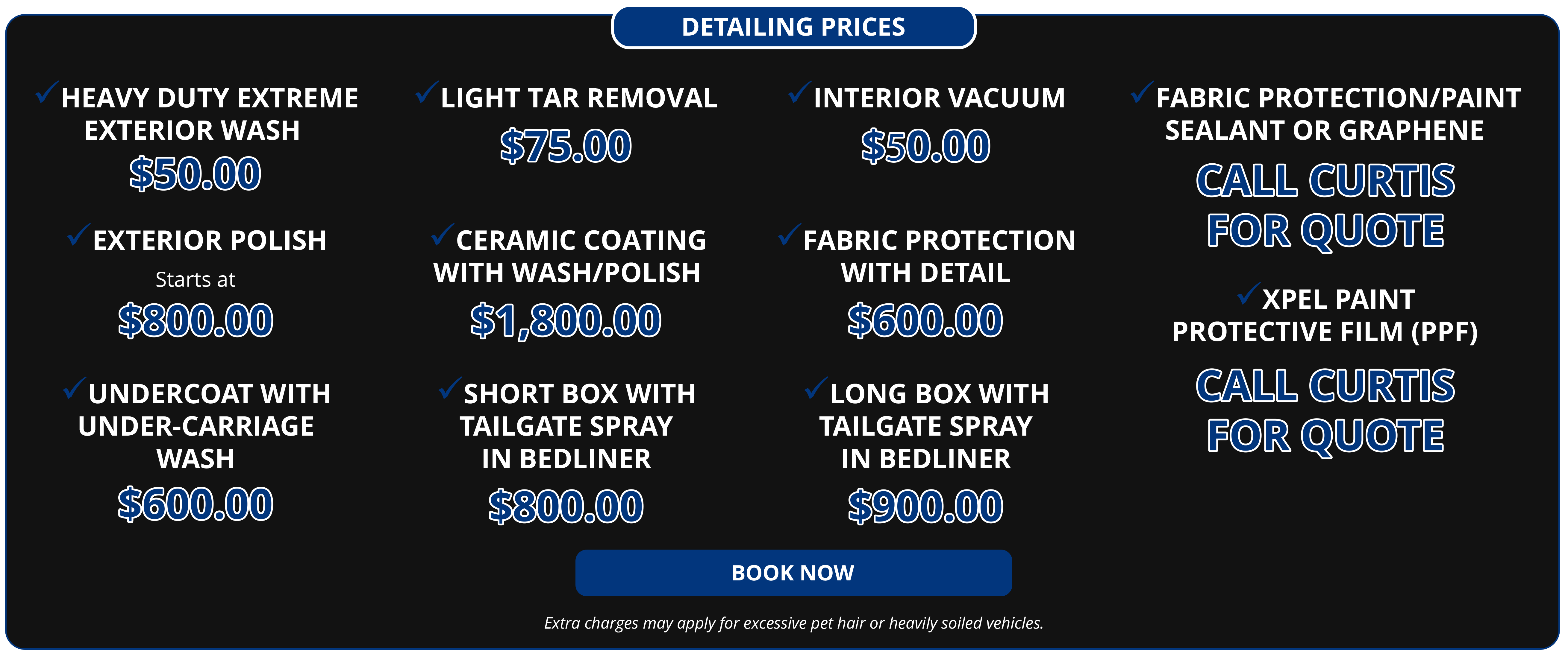 detailing prices