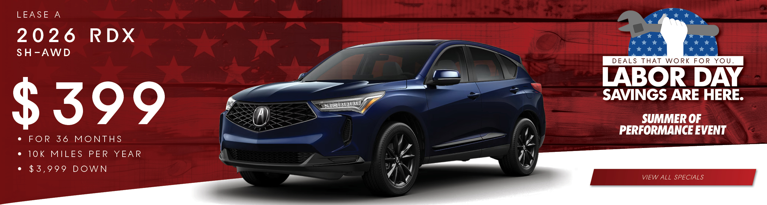 2026 RDX lease offer