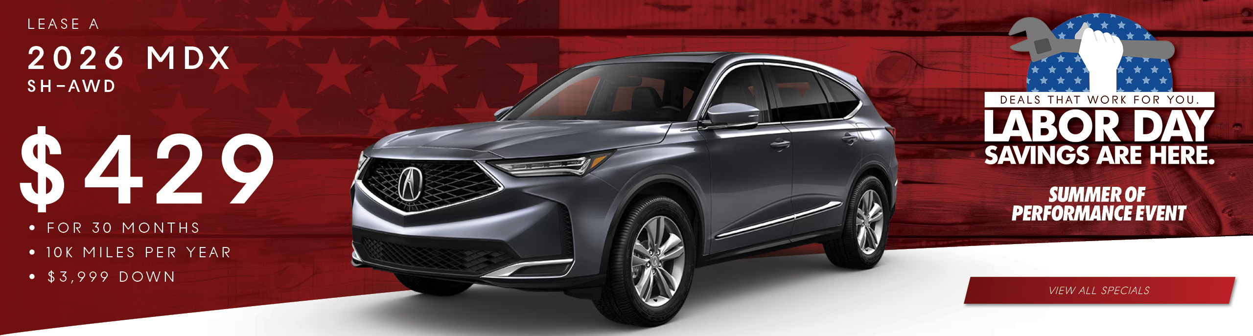 2026 MDX lease offer