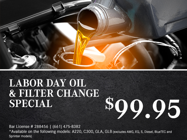 Labor Day Oil & Filter Change Special