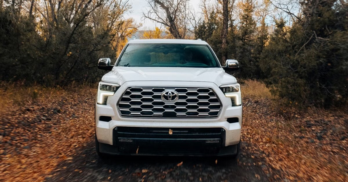 2024 Toyota Sequoia exterior towing trailer