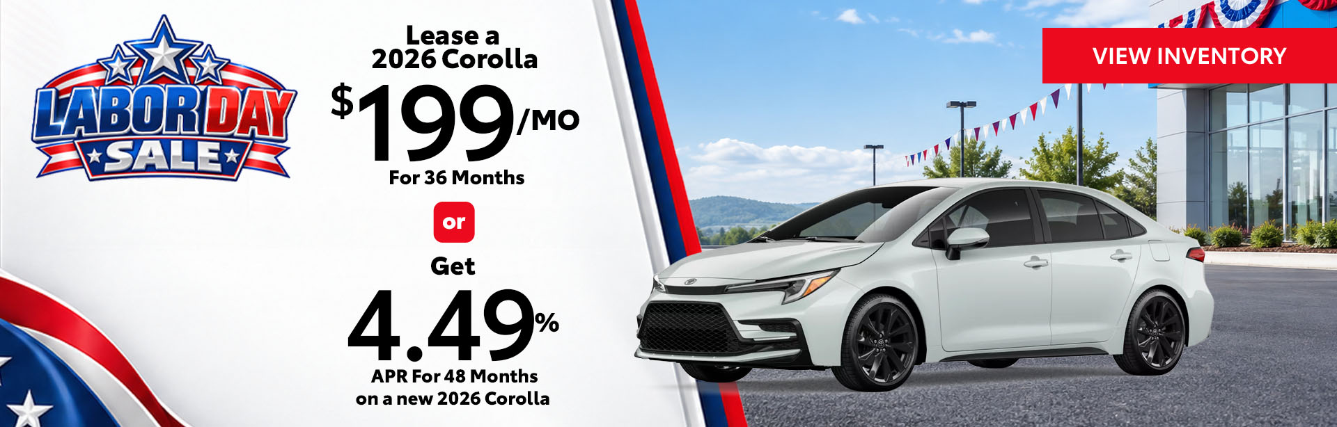 Amazing Deal on a New Toyota Corolla
