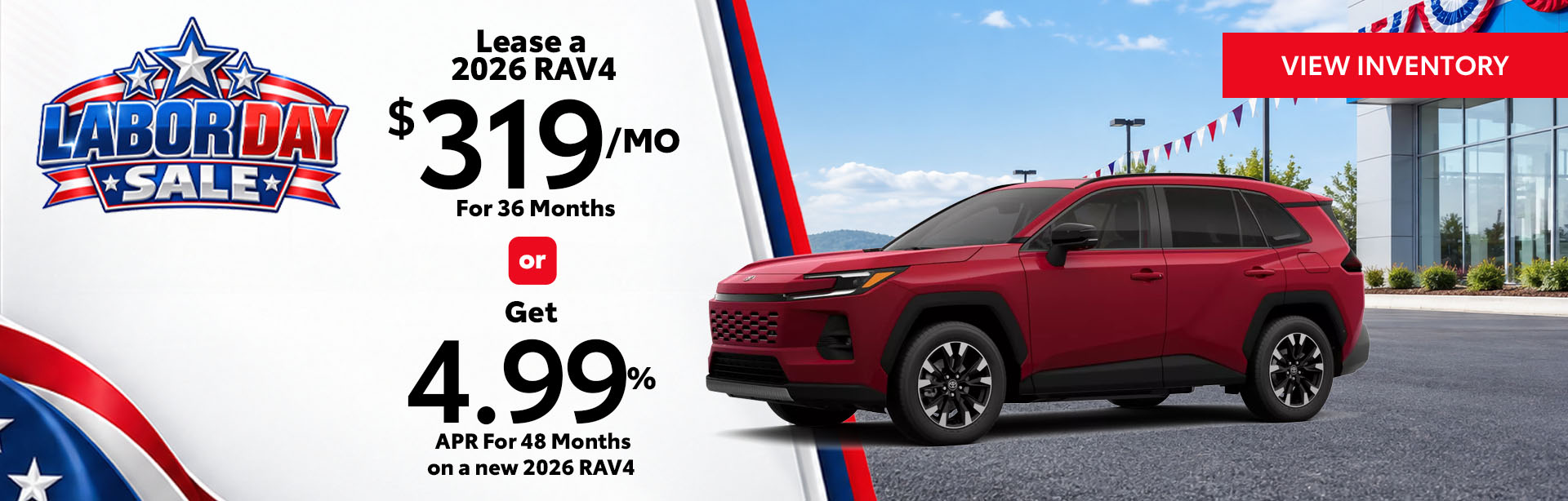 Amazing Deal on a New Toyota RAV4