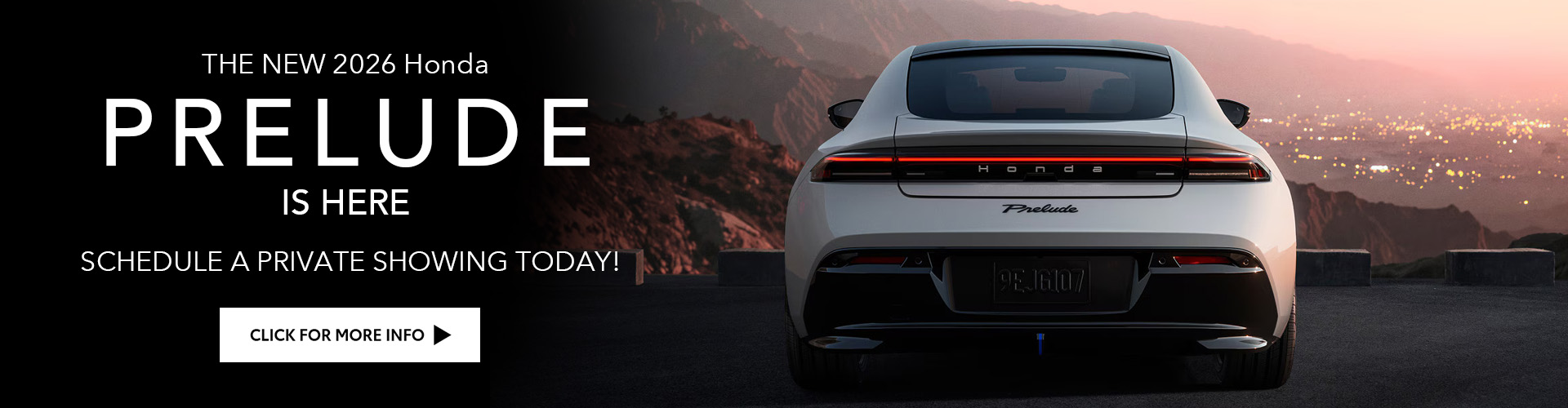 2026 Honda Prelude offer banner