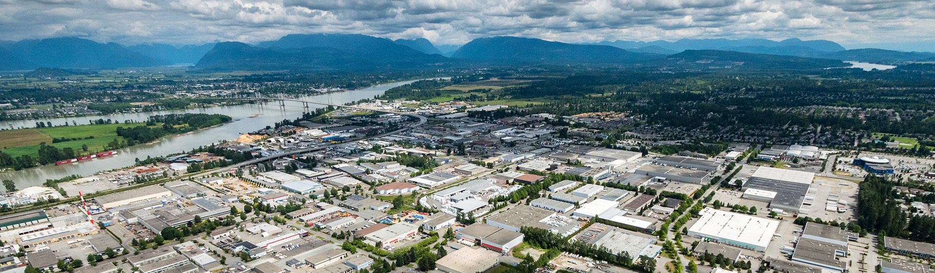 Aerial view of Langley BC