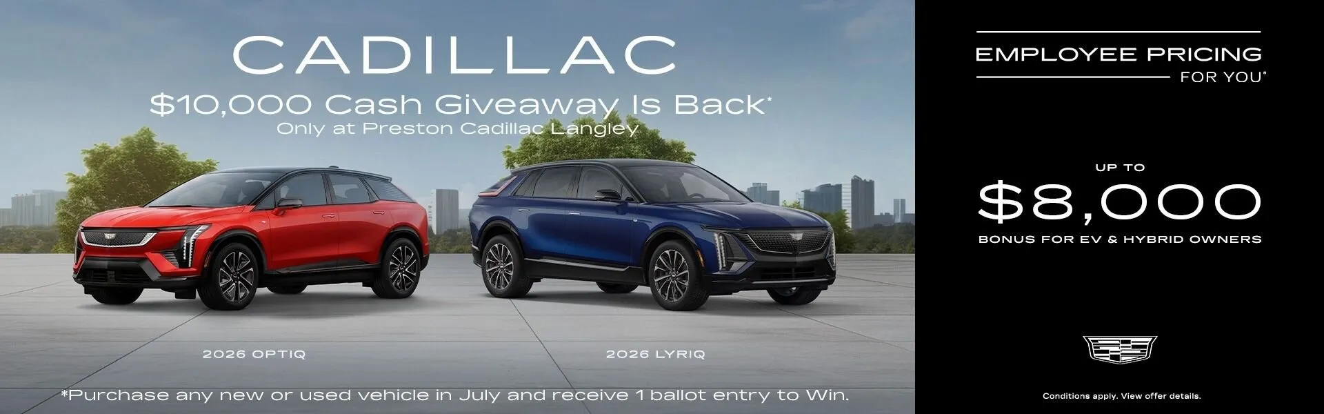 July 2026 Employee Offer Banner