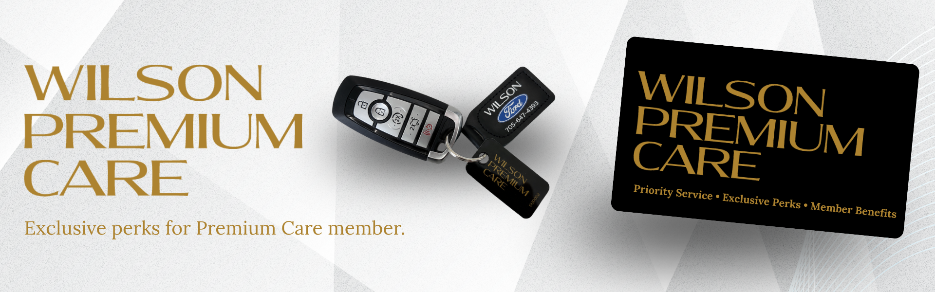 Premium Car Banner with Ford Keys