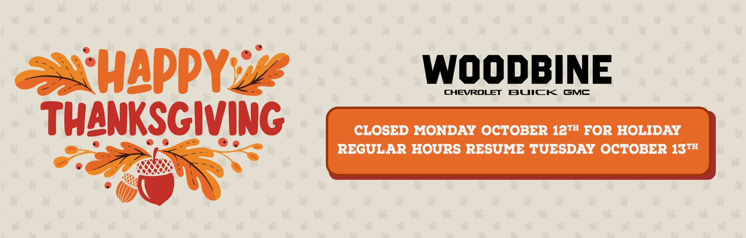 Thanksgiving Closure