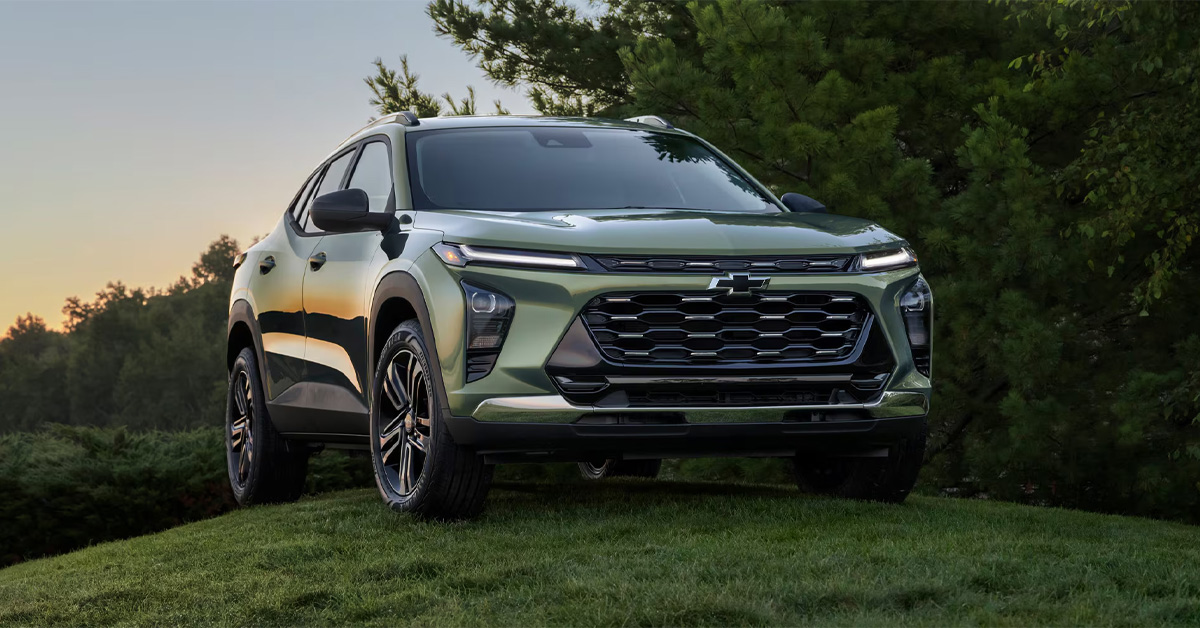 2026 Chevrolet Trax parked on top of a hill