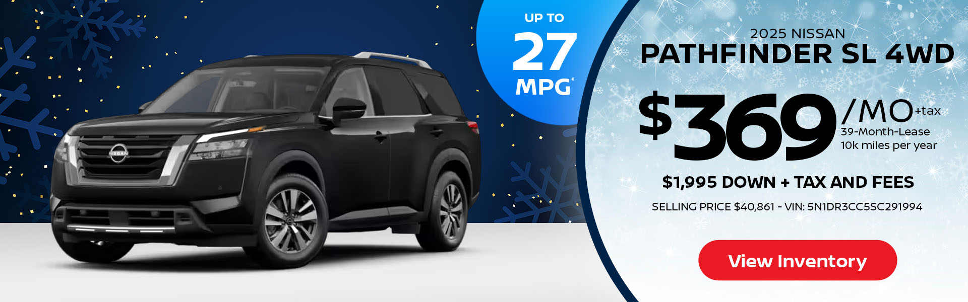 2025 Nissan Pathfinder Lease offer