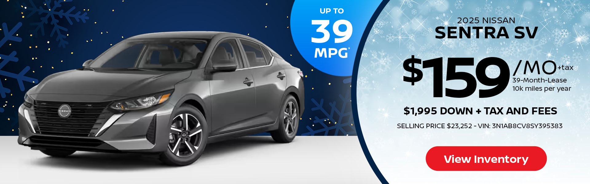 2025 Nissan Sentra Lease offer