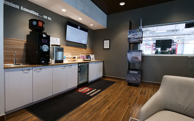 Nissan Service Lounge Amenities