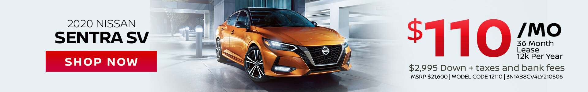 Nissan Sentra $110 Lease