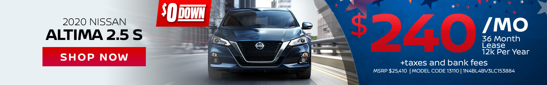 Nissan Altima $240 Lease