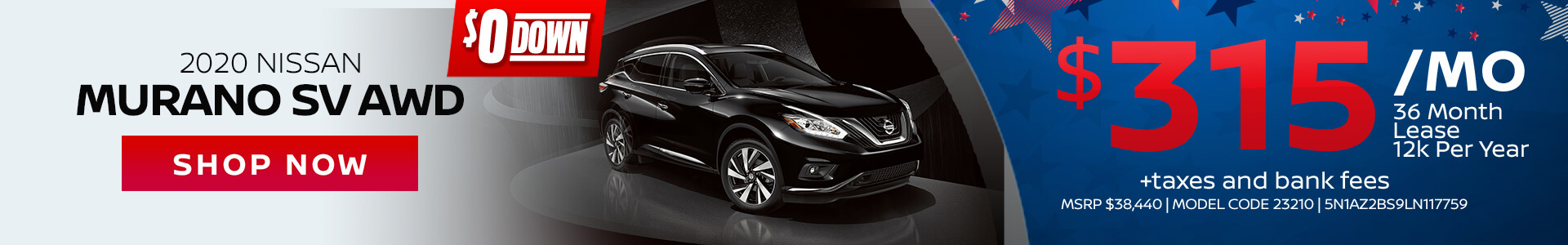 Nissan Murano $315 Lease