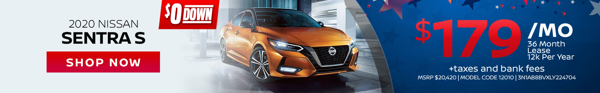 Nissan Sentra $179 Lease