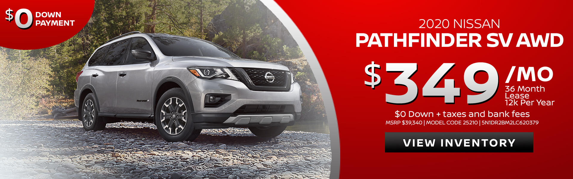 Nissan Pathfinder $349 Lease