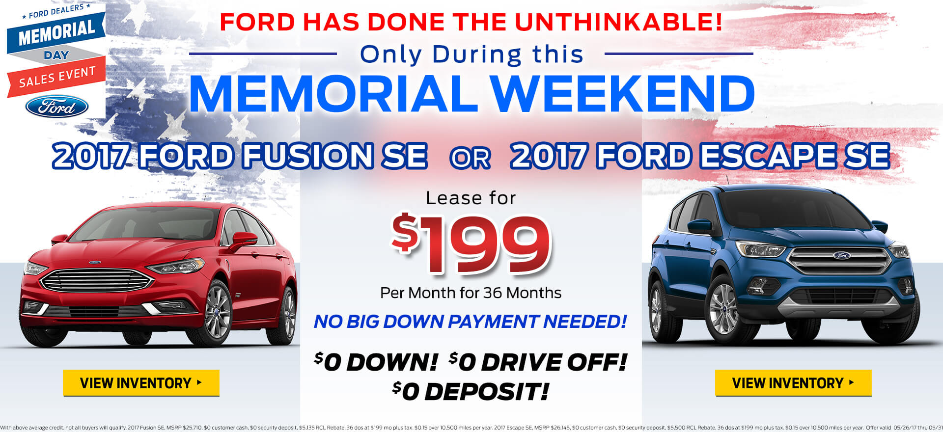 Memorial Day Lease Special Sunrise Ford North Hollywood