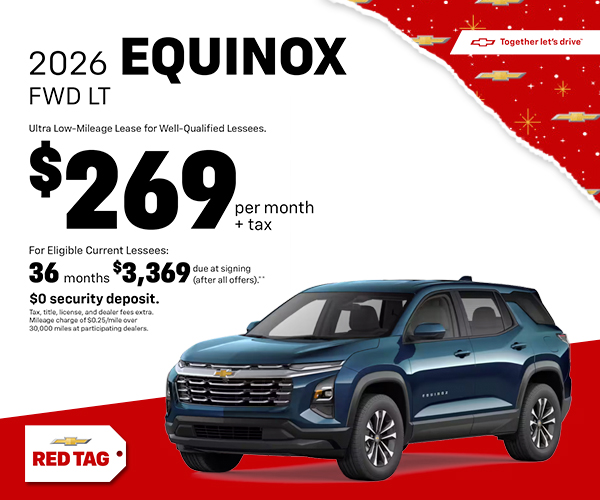 Amazing offer on a 2026 CHEVROLET Equinox FWD LT