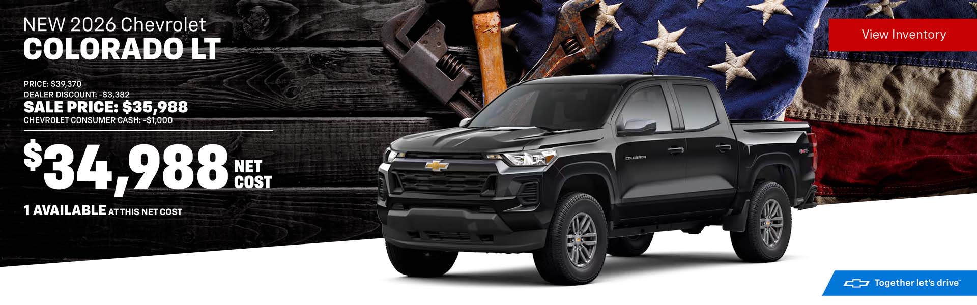 Amazing Dealer offer on a Chevrolet Colorado