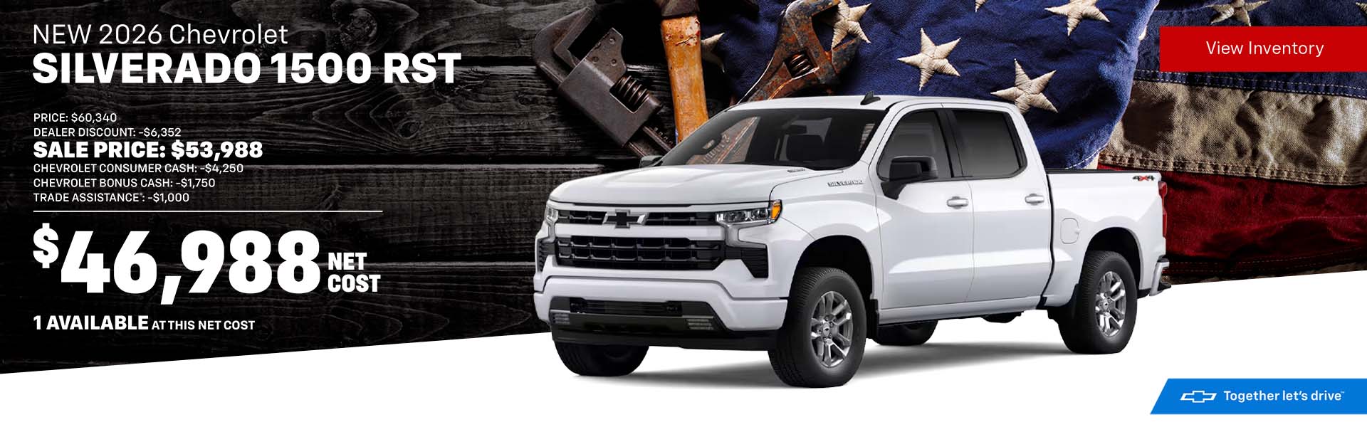 Amazing Combo offer on a 2026 Chevrolet Silverado 1500