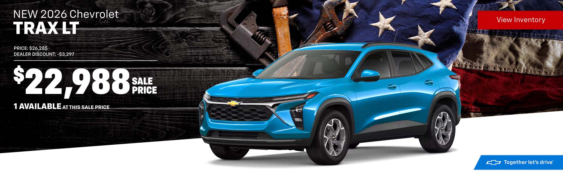Amazing offer on a 2026 Chevrolet Trax
