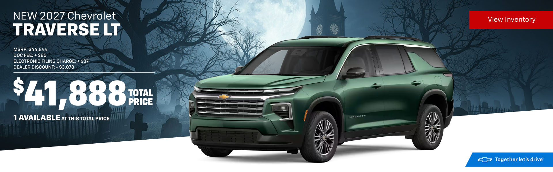 Amazing offer on a 2026 Chevrolet Traverse