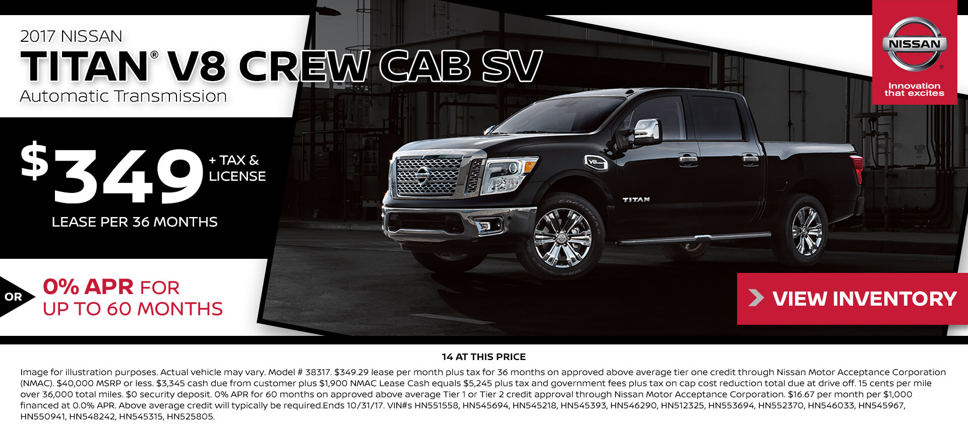 Special Deals and Prices Offered on the Mossy Nissan Homepage