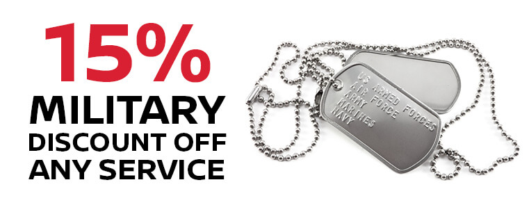 15% Military Discount