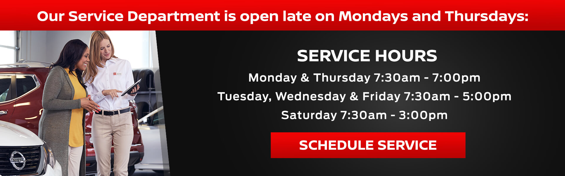 nissan dealer hours