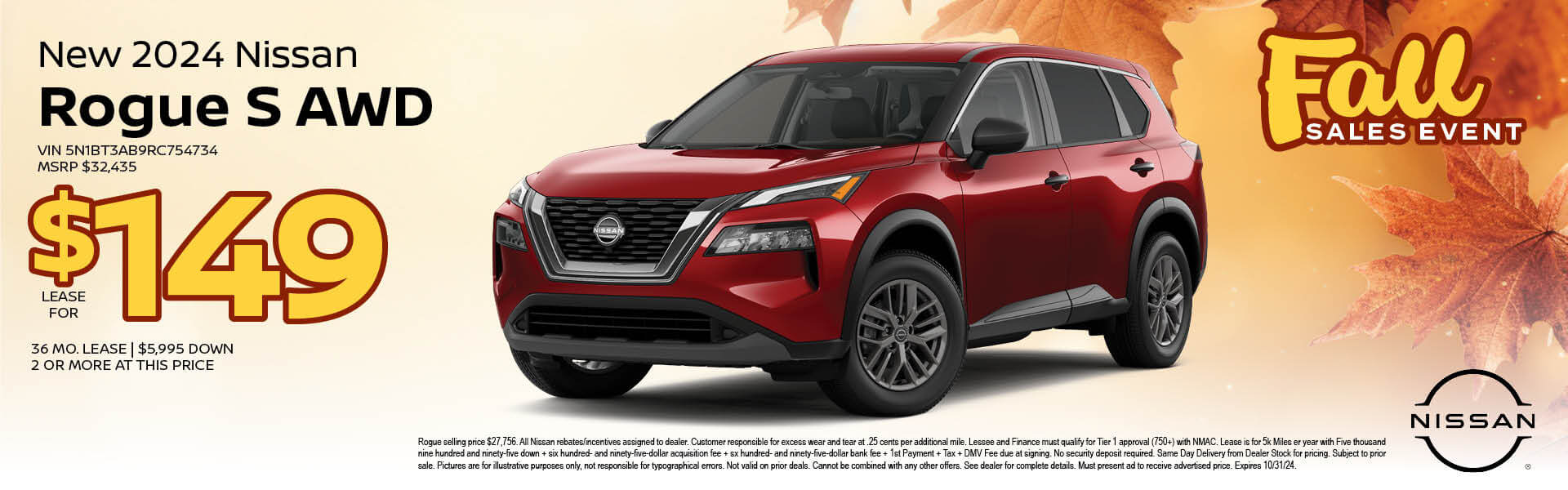 2024 Nissan Rogue Lease offer