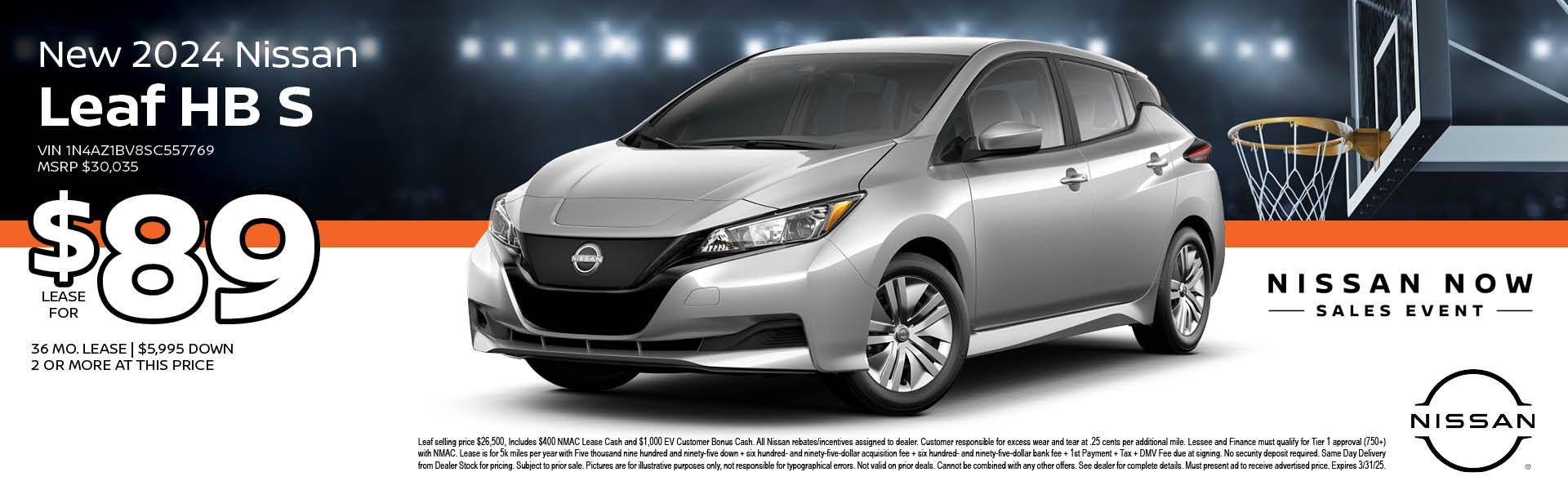 2024 Nissan Leaf lease offer
