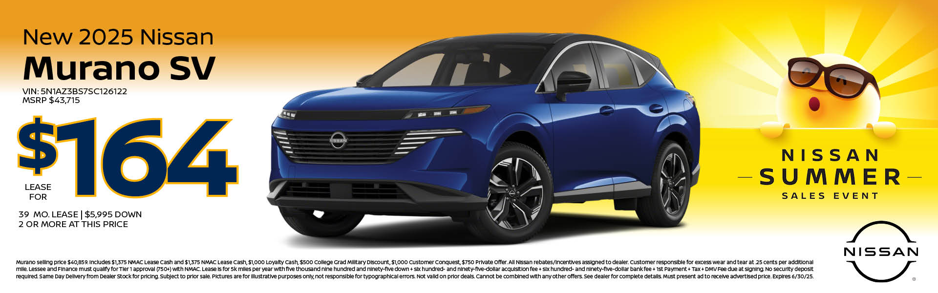 2025 Nissan Murano Lease offer