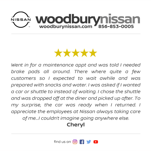 Woodbury Nissan Facebook Review