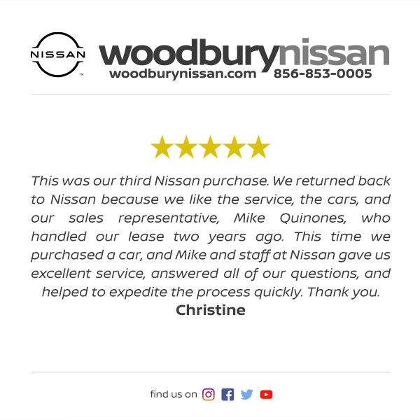 Woodbury Nissan Facebook Review