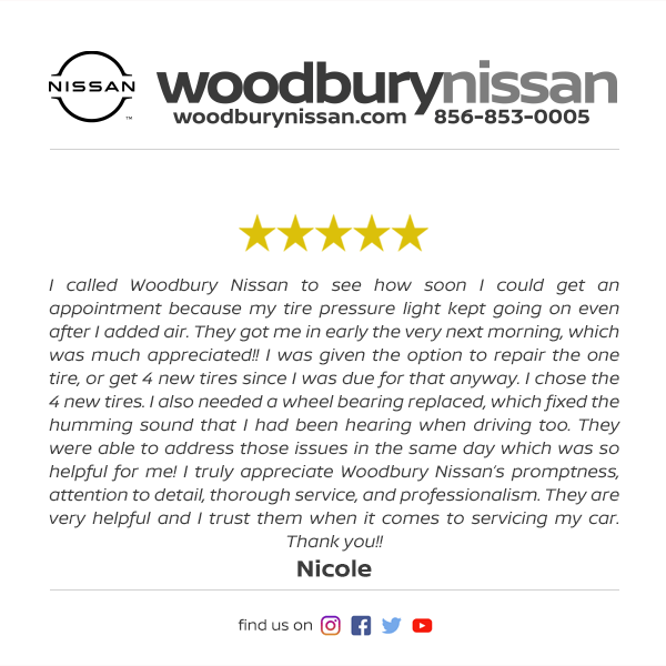 Woodbury Nissan Facebook Review