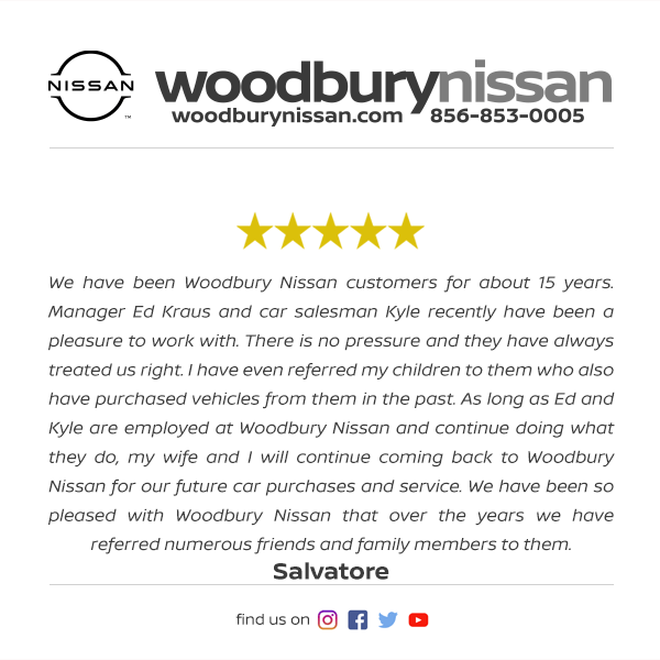 Woodbury Nissan Facebook Review