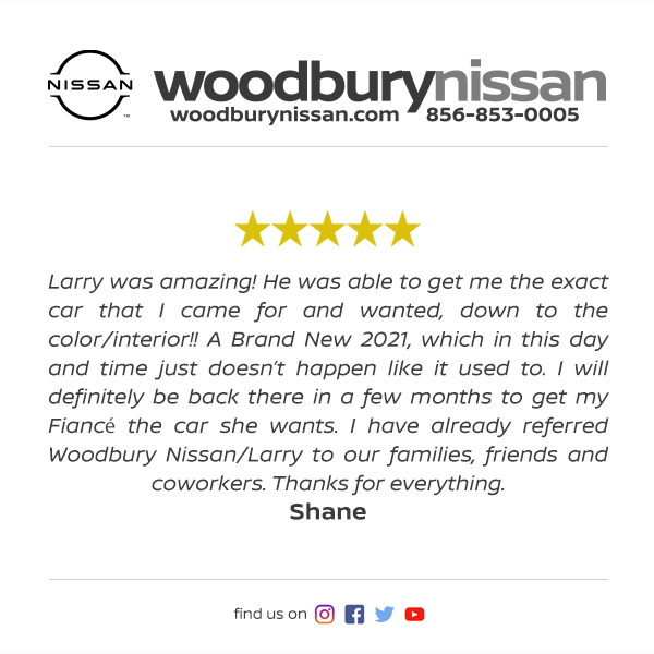 Woodbury Nissan Facebook Review