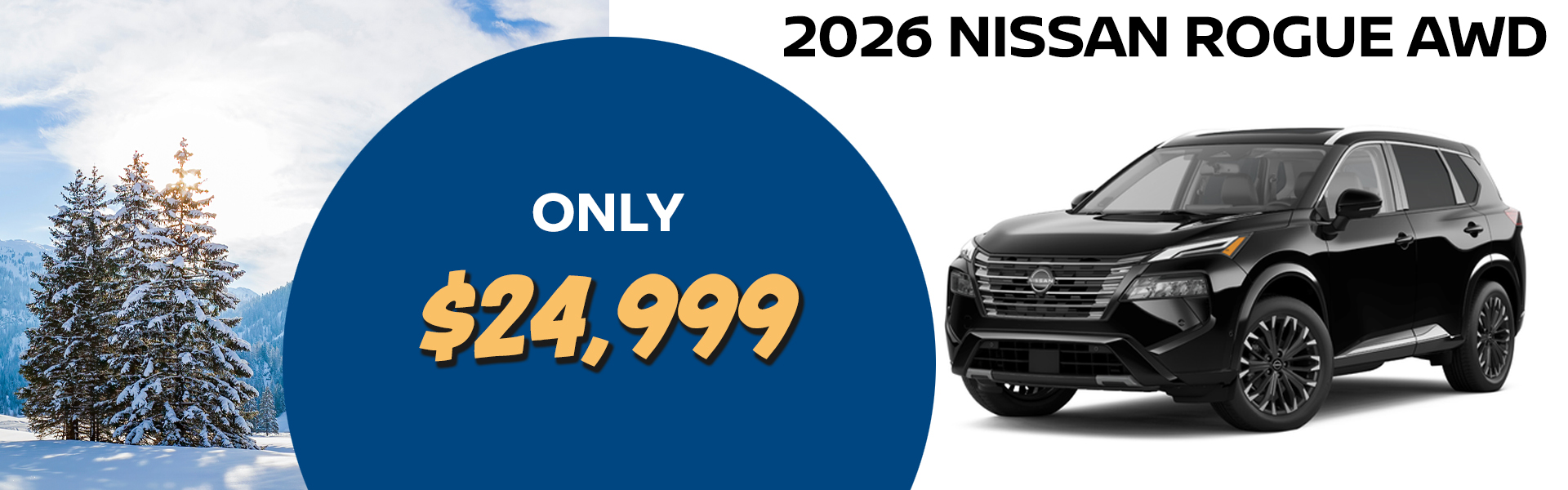 Used 2026 Nissan Rogue AWD – Selling Price: $24,999 VIN 5N1BT3AB9TC695739, model #22016, stock number P695739. Images are for illustration purposes only. Not responsible for typographical errors.