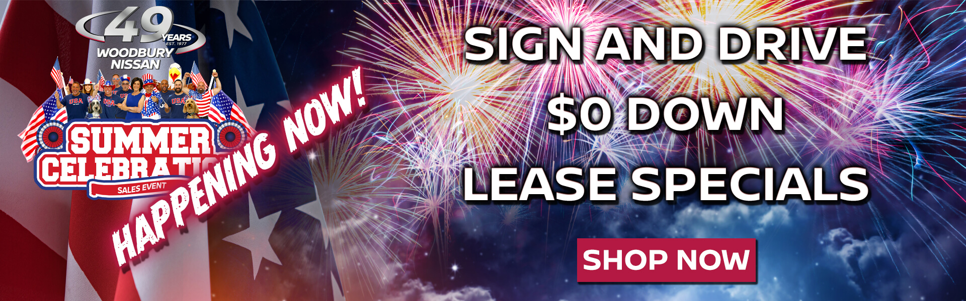 Sales Event Happening Now! Sign and Drive with $0 Down lease specials!