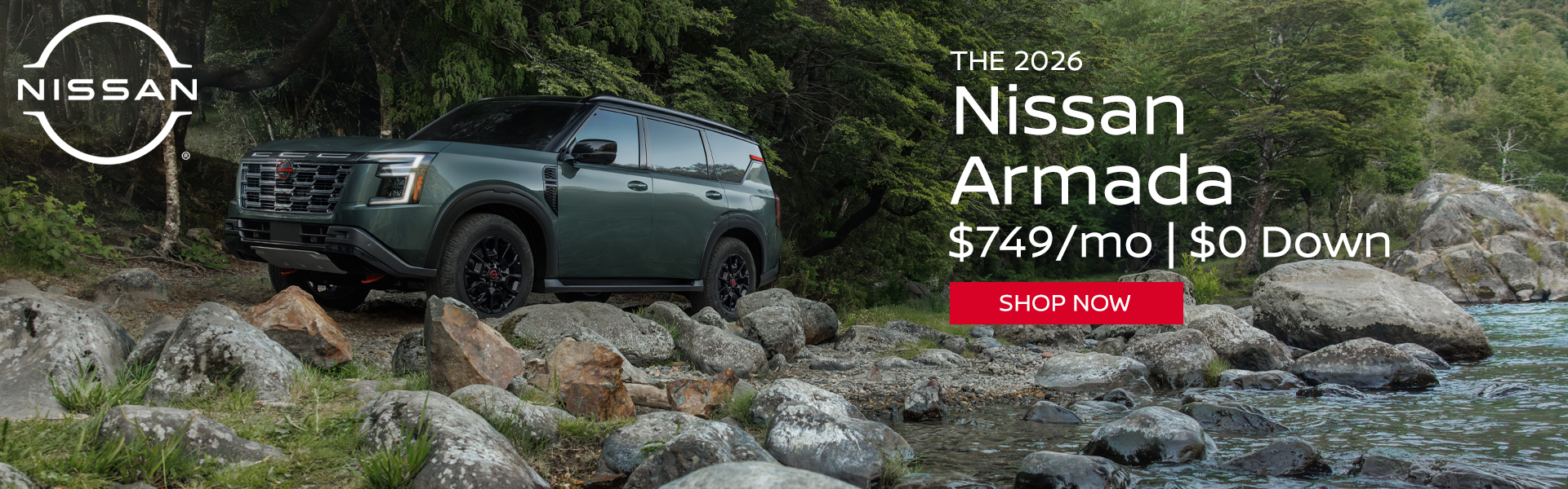 2026 Nissan Armada $749/mo. with $0 down! VIN JN8AY3BB4T9142627 Model #56216 MSRP $71,845. Selling price $66,888. Lease for $749 per month for 39 months totaling $29,211. $0 down payment. Offer excludes government taxes, DMV fees, Woodbury Nissan’s $349 documentation fee and lender’s $1695 acquisition fee. 5K miles/yr. Mileage can be upgraded, contact dealer and we can adjust accordingly up to 30k miles a year. Includes all applicable manufacturer rebates and incentives. For well-qualified lessees. Images are for illustration purposes only. Not responsible for typographical errors. Subject to residency restrictions. Expires 8/31/2026.