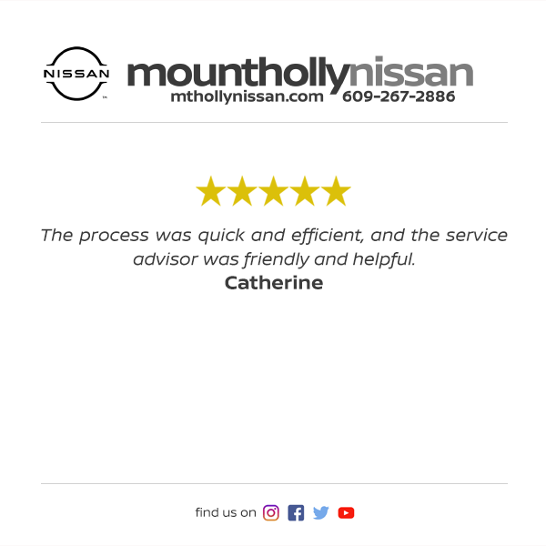 Mt. Holly Nissan Facebook Review