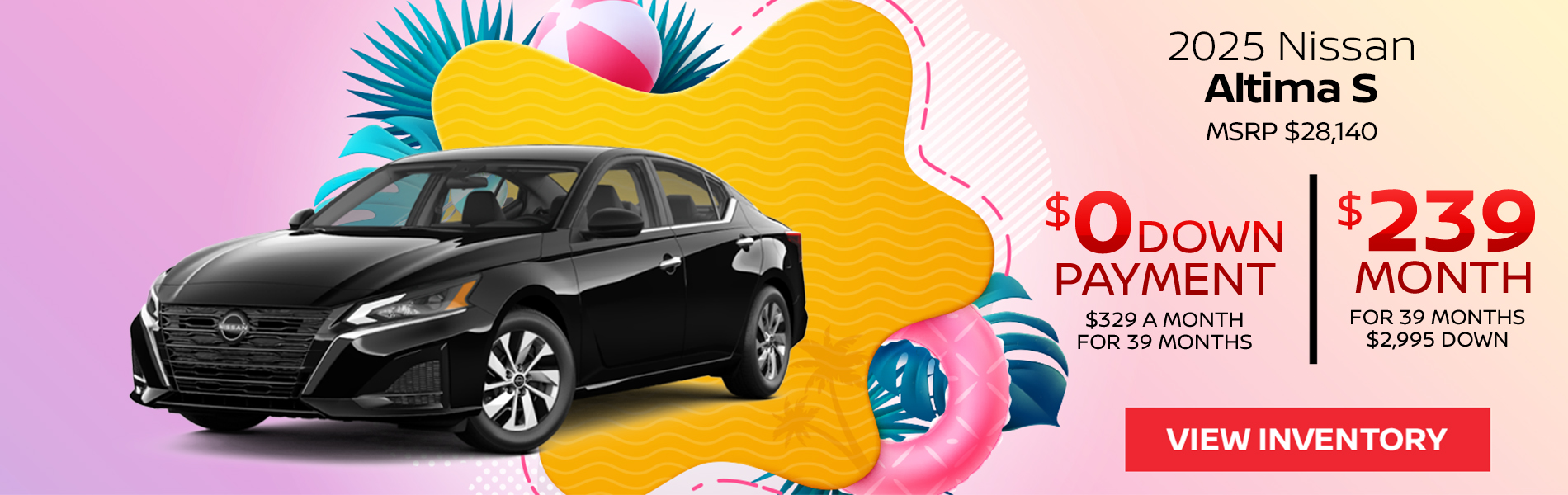 2025 Nissan Altima S Lease offer