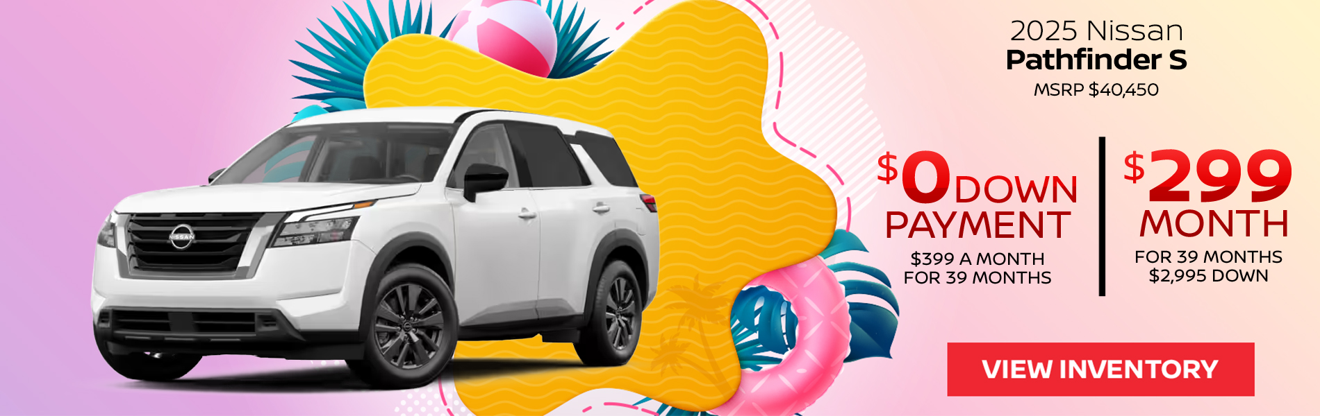 2025 Nissan Pathfinder S Lease offer