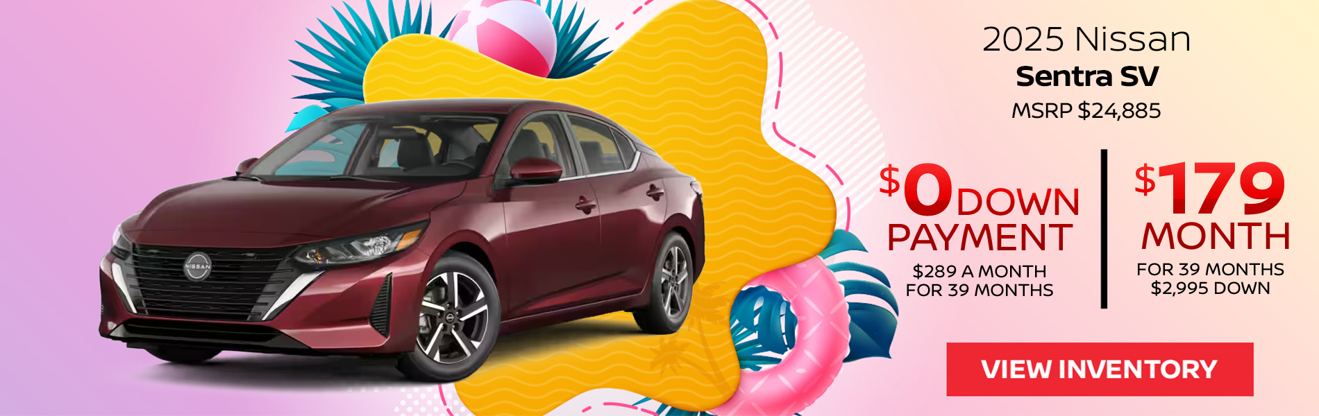 2025 Nissan Sentra SV Lease offer