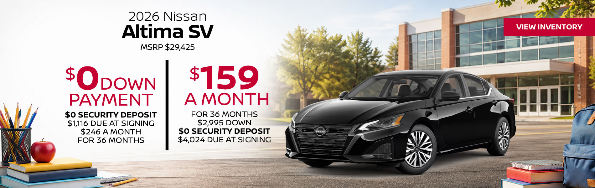2026 Nissan Altima Lease offer